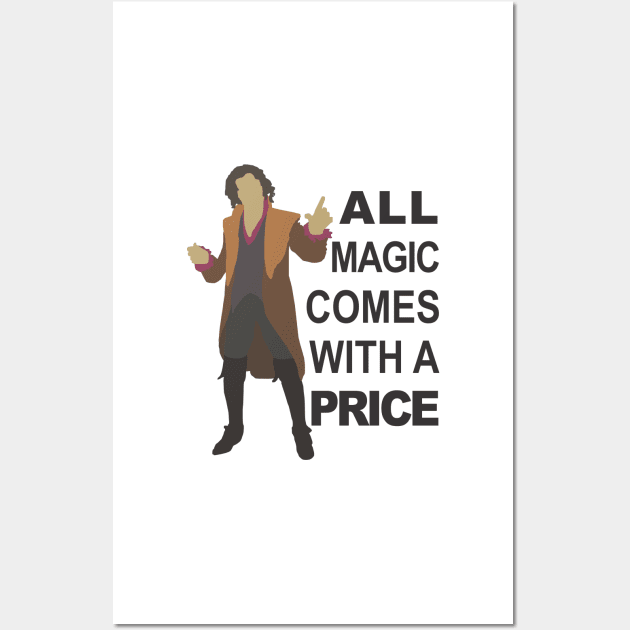 Rumple - All Magic - Black Text Wall Art by eevylynn